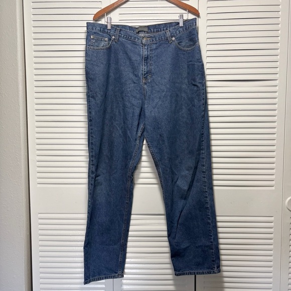 Vintage Relativity Jeans Mens Medium Wash Carpenter Style Size L (measurements) - Picture 1 of 4
